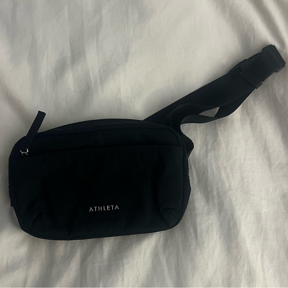 Athleta Black Belt Bag Compact and Minimalist